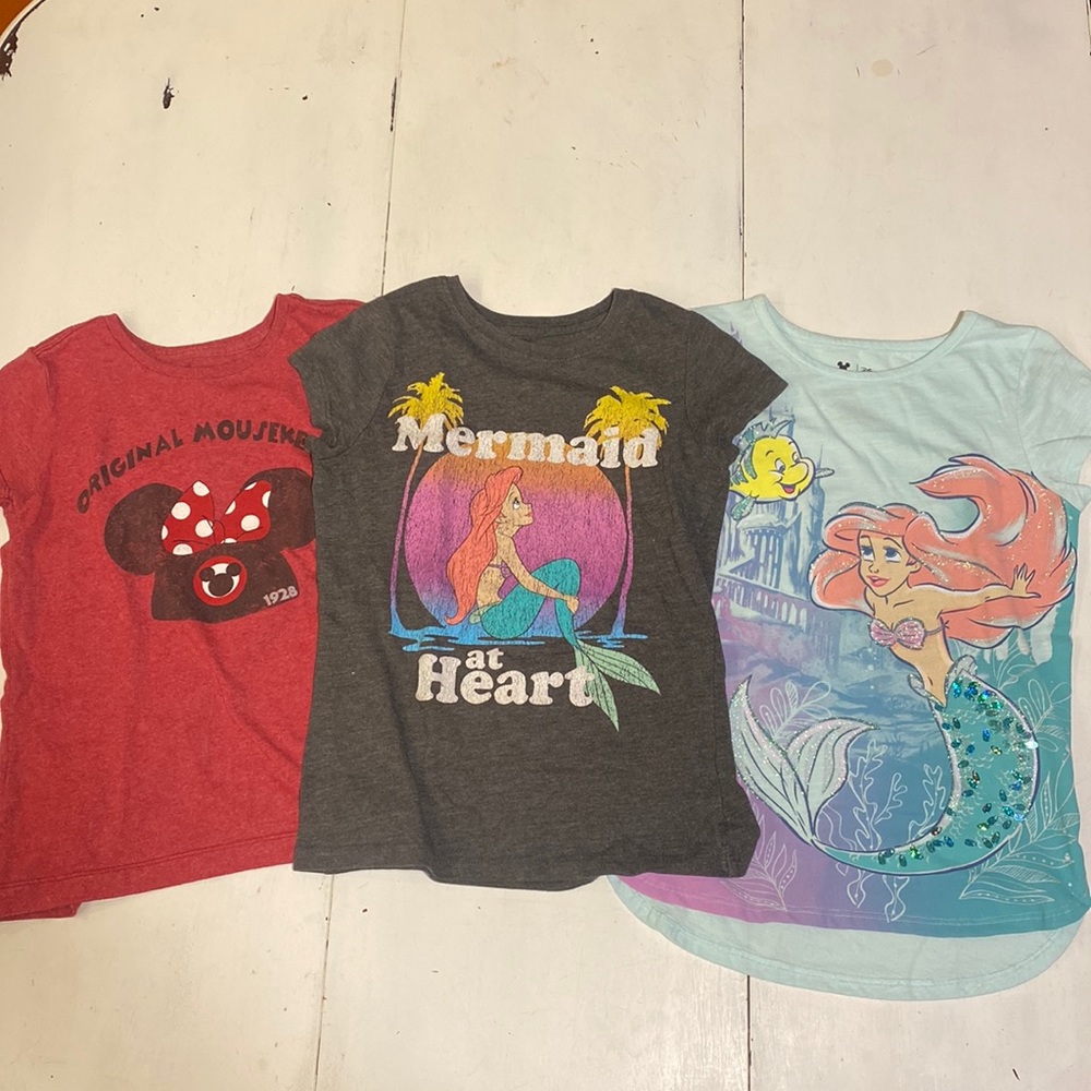 Bundle of 3 Girls Disney Shirts